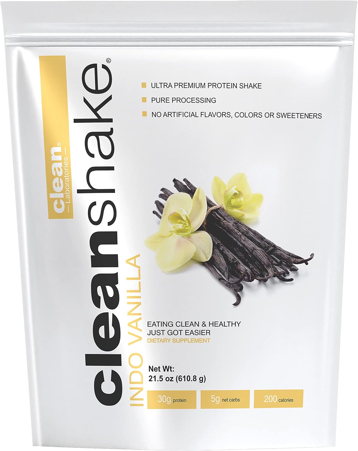 Ultra-Premium CleanShake Protein Powder Shake with Organic Ingredients, Vitamins, Minerals, and Grass Fed Whey Protein - Informed Protein Certified