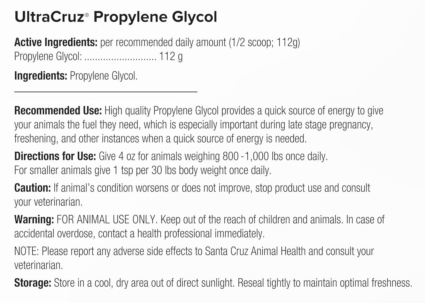 UltraCruz Propylene Glycol for Skin Hydration and Moisturization