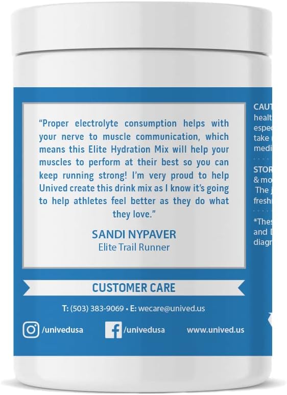 Unived Elite Hydration Mix: Electrolytes & Betaine for Optimal Hydration - Low Calorie - 16 Servings