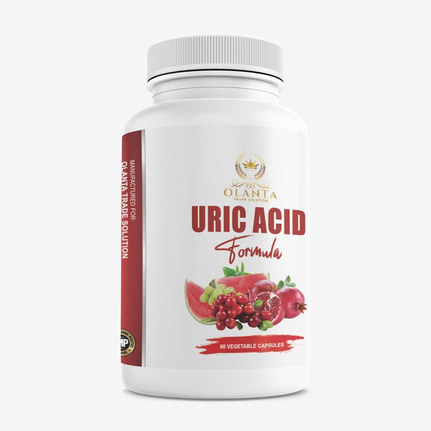 Uric Acid Complex Supplement - Promotes Healthy Uric Acid Levels with Citric Acid, Celery Seed, Pomegranate, Tart Cherry, Green Coffee Beans, Milk Thistle, Cranberry - 60 Capsules