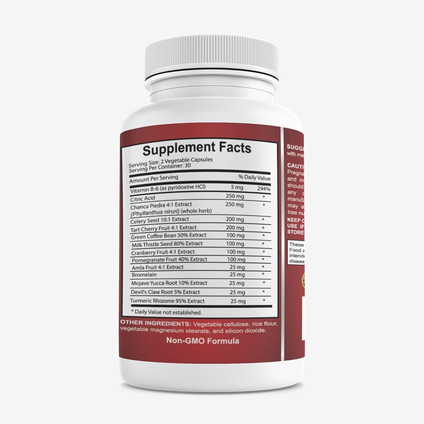 Uric Acid Complex Supplement - Promotes Healthy Uric Acid Levels with Citric Acid, Celery Seed, Pomegranate, Tart Cherry, Green Coffee Beans, Milk Thistle, Cranberry - 60 Capsules