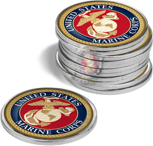 U.S. Marines Golf Ball Markers by LinksWalker - Pack of 12