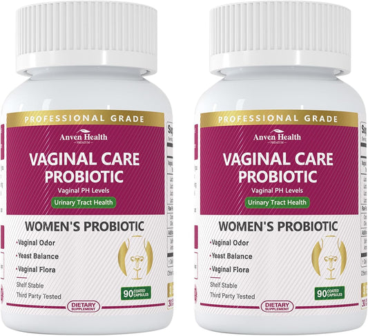 Vaginal Probiotics for Women - 60 Billion Probiotic Capsules for Vaginal & Gut Health with Saffron, Cranberry, and Olive Leaf Extracts