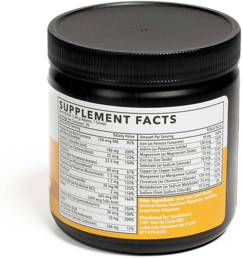 Vanilla Flavored Protein Powder with Daily Multi-Vitamin - 20 Servings for Enhanced Protein Shake Flavor