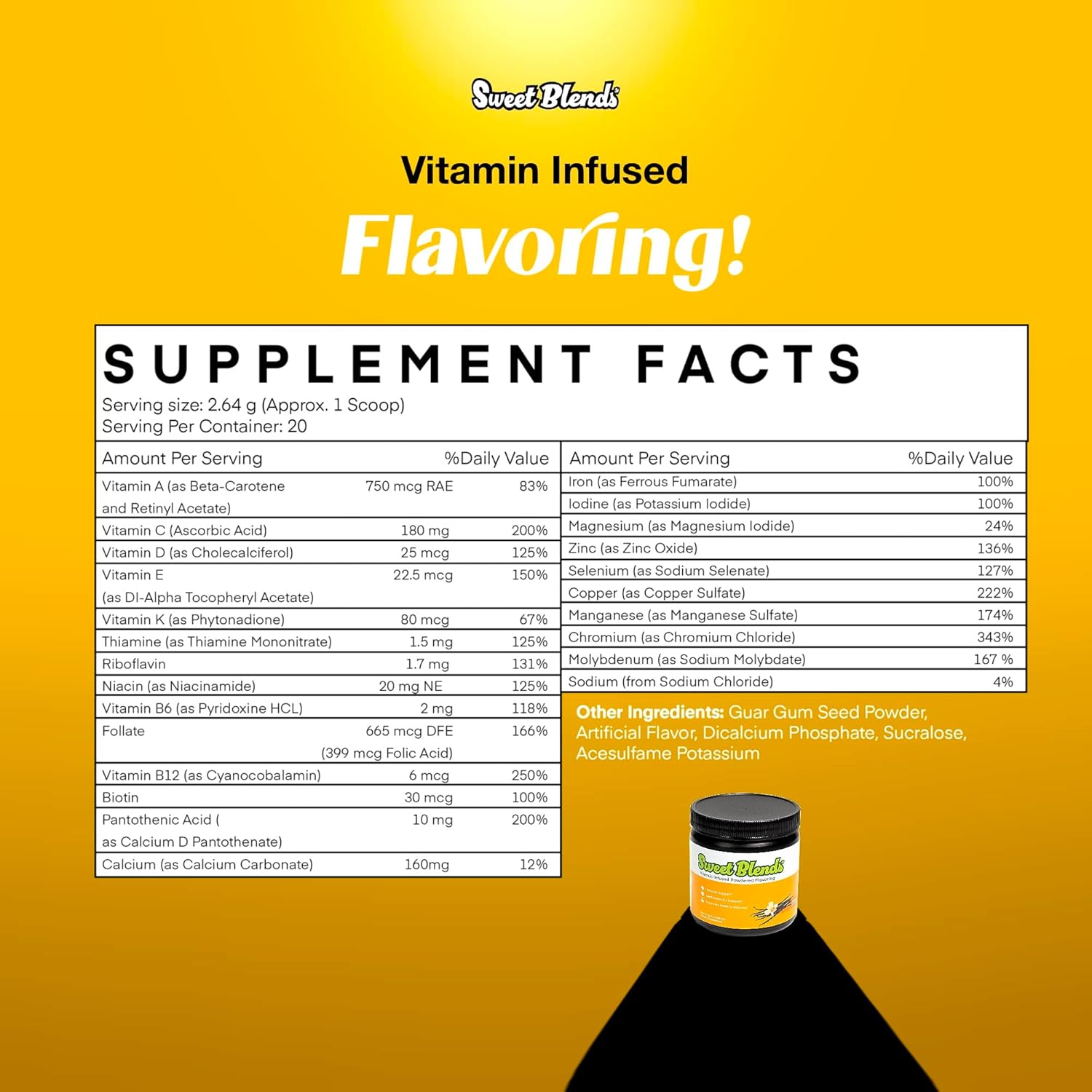 Vanilla Flavored Protein Powder with Daily Multi-Vitamin - 20 Servings for Enhanced Protein Shake Flavor