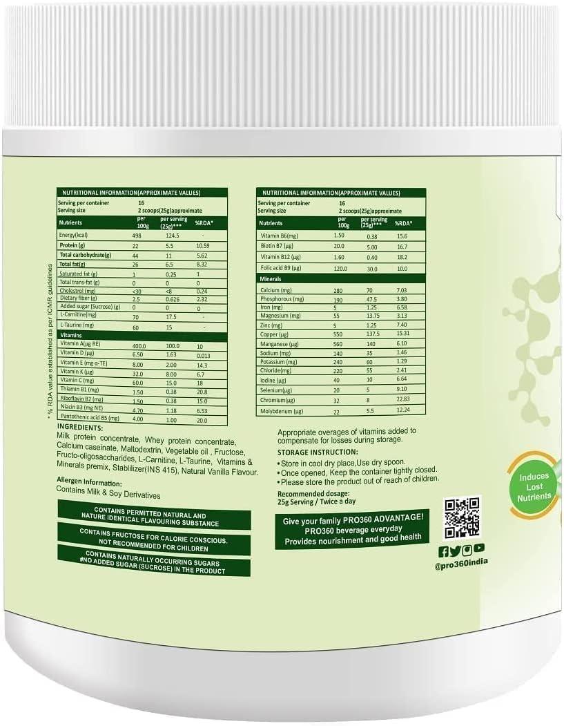 Vanilla Flavour Dialysis Care Nutritional Protein Drink for Kidney Health - 400 Gm, No Added Sugar, Special Dietary Supplement