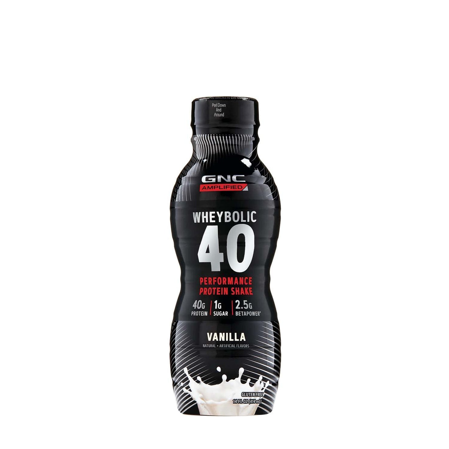 Vanilla GNC AMP Wheybolic 40 Meal Replacement Shake - Pack of 12