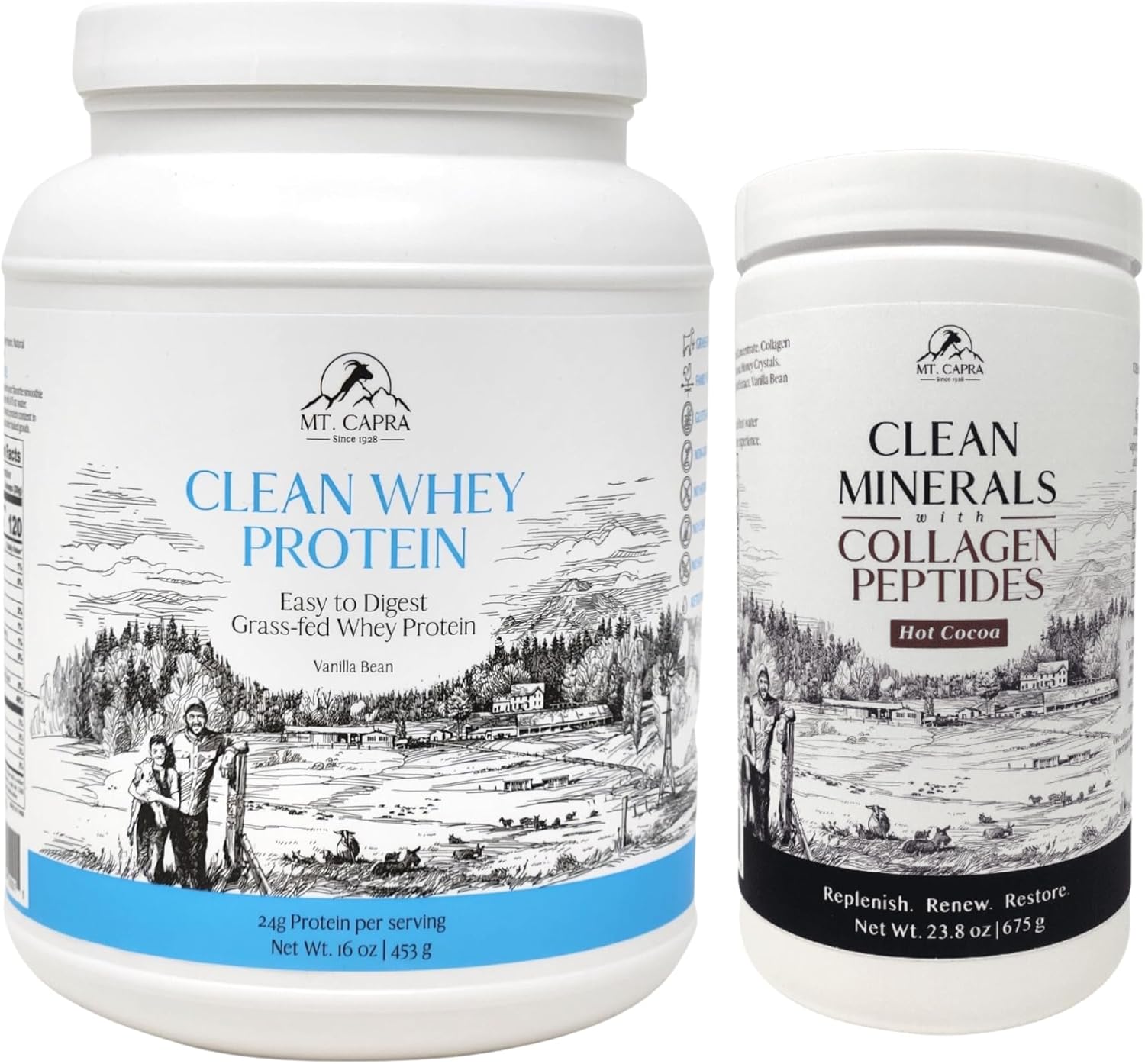 Vanilla Goat Whey Protein with Collagen and Clean Minerals for Hot Cocoa Lovers - Mt. Capra