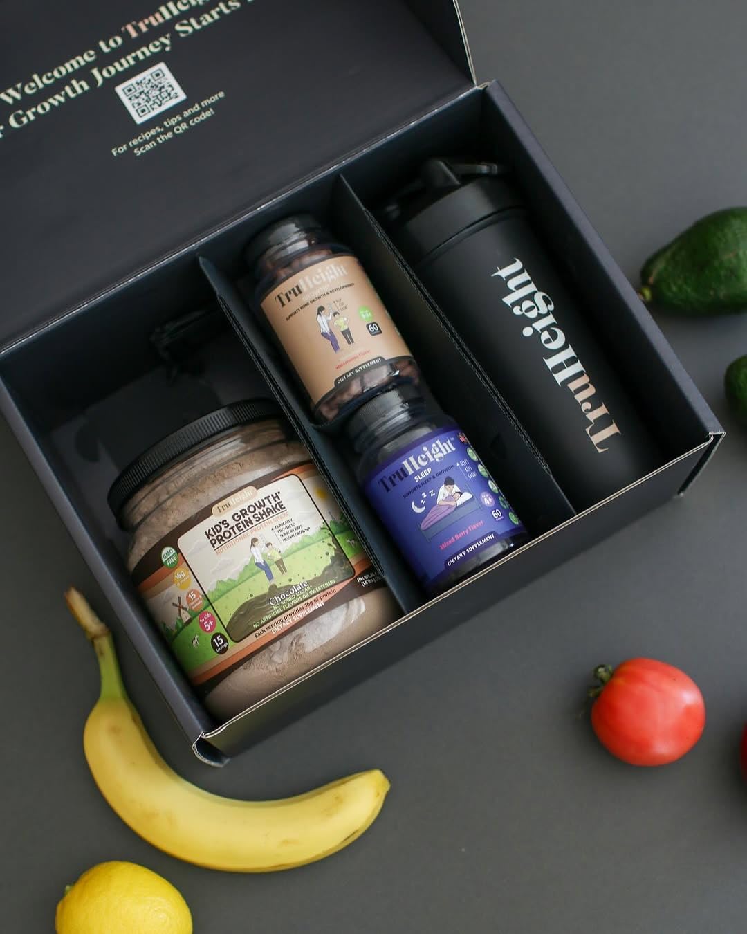 Vanilla Ice Cream Flavored TruHeight Growth Protein Shake for Kids & Teens, Plant-Based Protein Powder with Essential Vitamins & Minerals, Pediatrician-Approved for Natural Growth & Development, Ages 5+