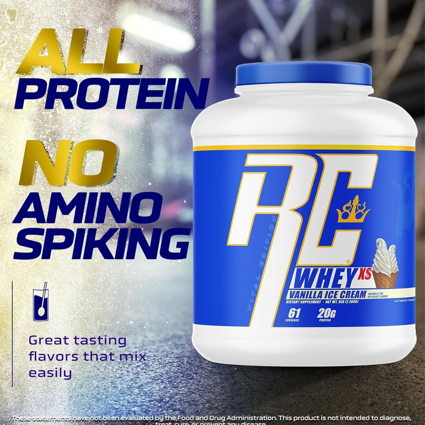 Vanilla Ice Cream Ronnie Coleman Signature Series Whey-XS 2270g Protein Powder