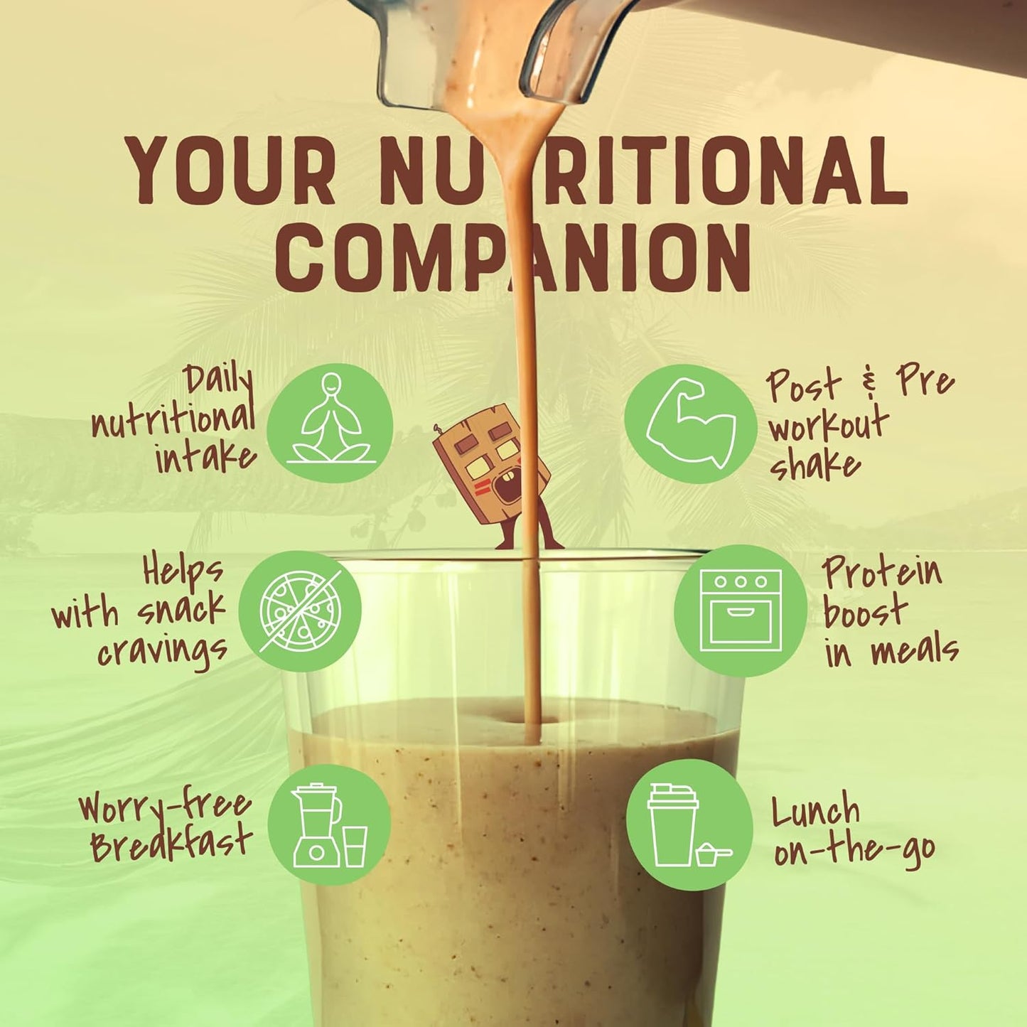 Vanilla Vegan Meal Replacement Powder - 23g Plant-Based Protein, Superfoods, Greens, Prebiotics, Vitamins and Minerals - Dairy & Gluten-Free - All-in-One Shake for Women and Men - 15 Servings