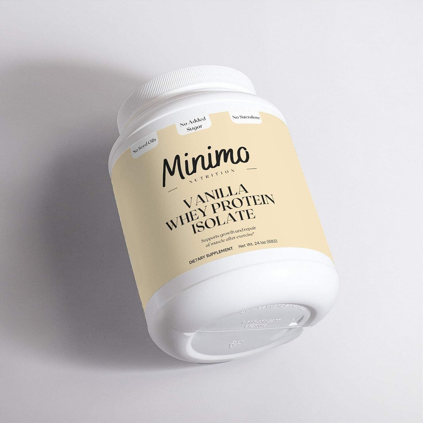 Vanilla Whey Isolate Protein Powder - 3 Ingredients, No Seed Oils, No Added Sugar - 1.61 lbs