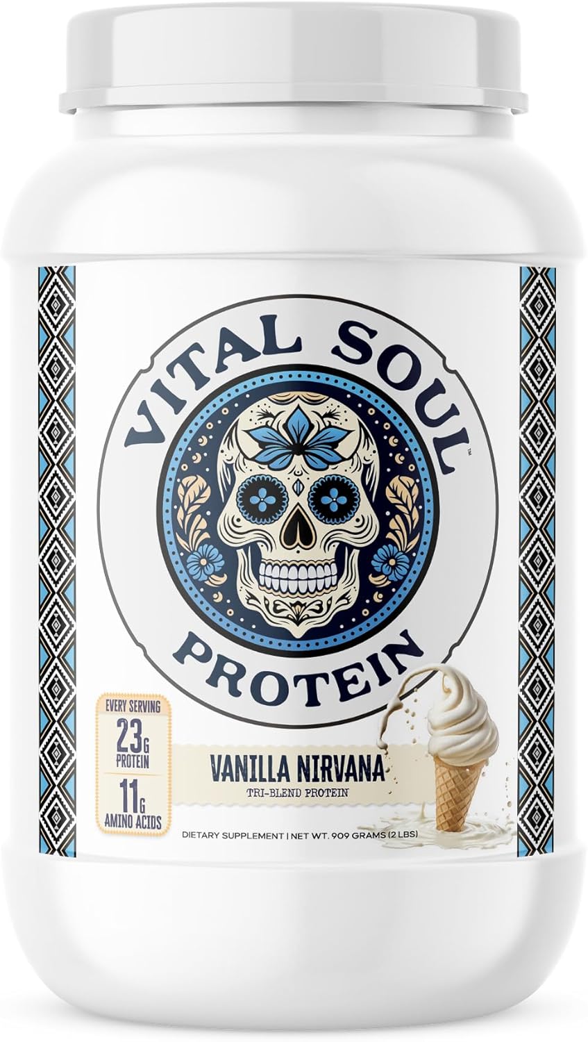 Vanilla Whey Protein Powder with 23g Casein Protein - Ideal for Smoothies - 26 Servings