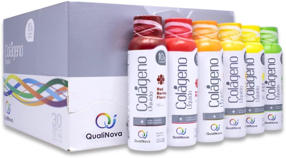 Variety Pack Liquid Collagen Supplements for Women - Tropical Flavors with Essential Nutrients (10g Collagen / 1.86 fl oz - 30 Count)