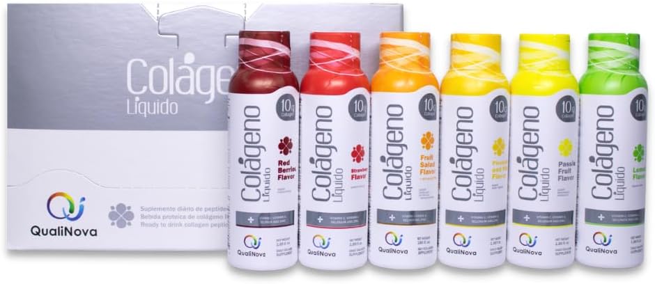 Variety Pack Liquid Collagen Supplements for Women - Tropical Flavors with Essential Nutrients (10g Collagen / 1.86 fl oz - 30 Count)