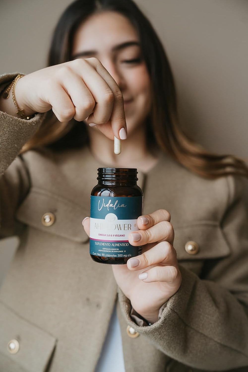 Vegan Ahiflower Oil Capsules by Vidalia - 90 Count, Omega 3, 6 & 9 Supplement from Sustainable Source - Vegan Friendly - NO Fish