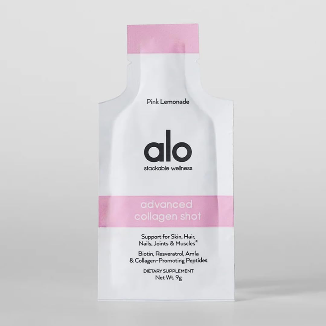 Vegan Collagen Shot with Amla & Antioxidants for Skin, Hair, Nails & Joints | Pink Lemonade Flavor, 30 Pack