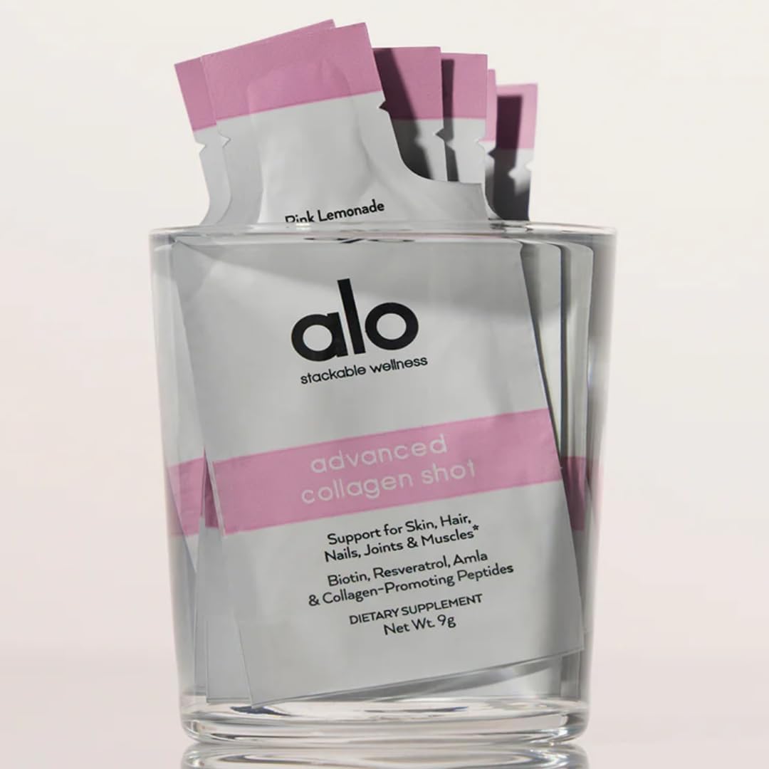 Vegan Collagen Shot with Amla & Antioxidants for Skin, Hair, Nails & Joints | Pink Lemonade Flavor, 30 Pack