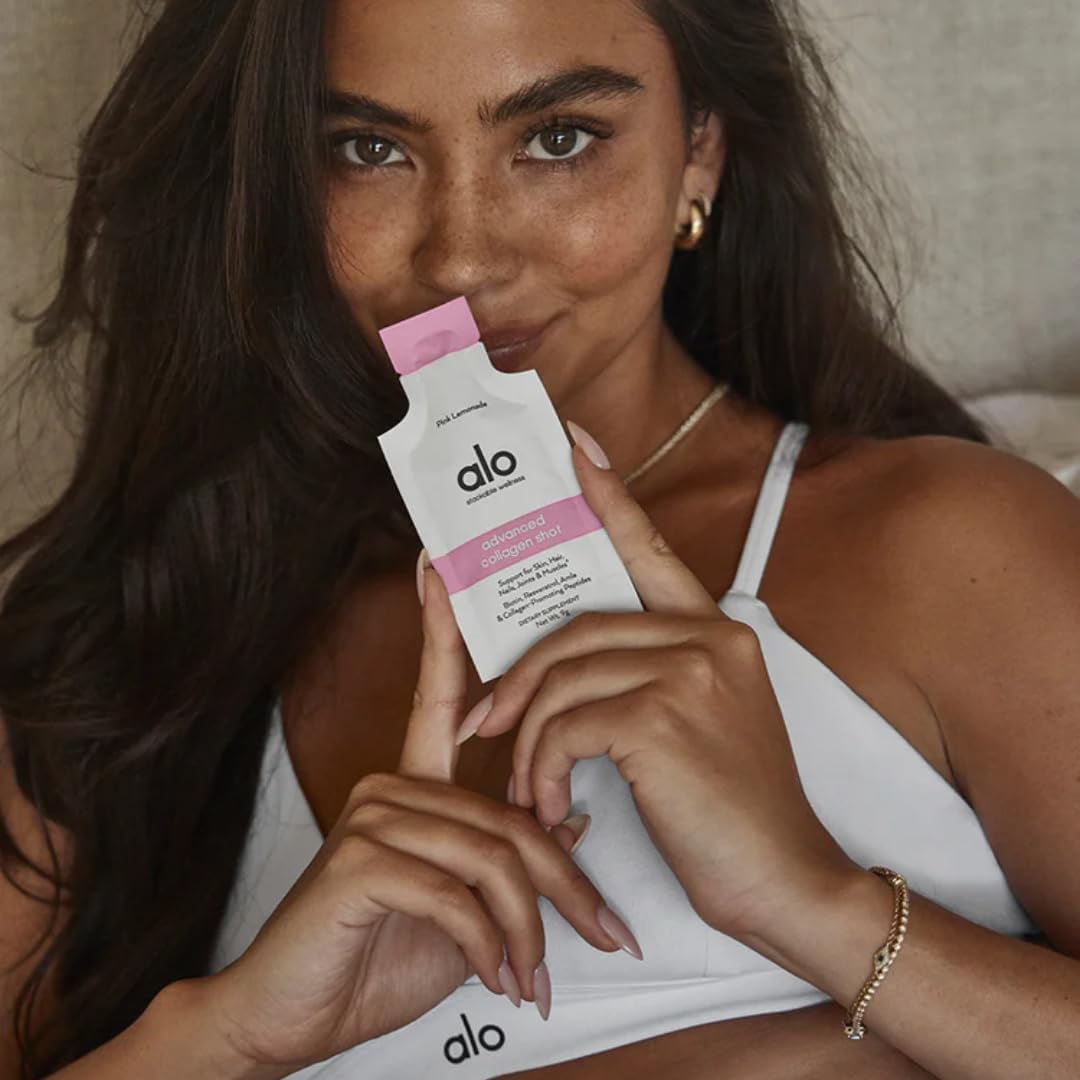 Vegan Collagen Shot with Amla & Antioxidants for Skin, Hair, Nails & Joints | Pink Lemonade Flavor, 30 Pack