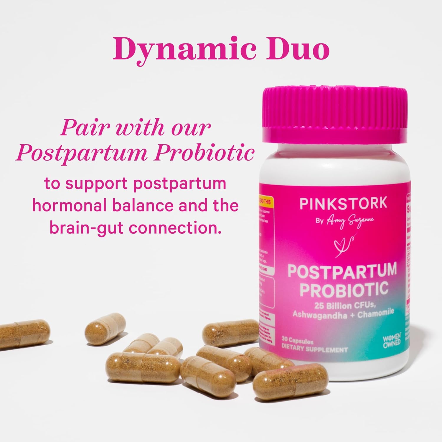 Vegan Postnatal Vitamins with DHA, Iron, Folate, and B12 - Postpartum Recovery for Breastfeeding Moms - 3 Month Supply