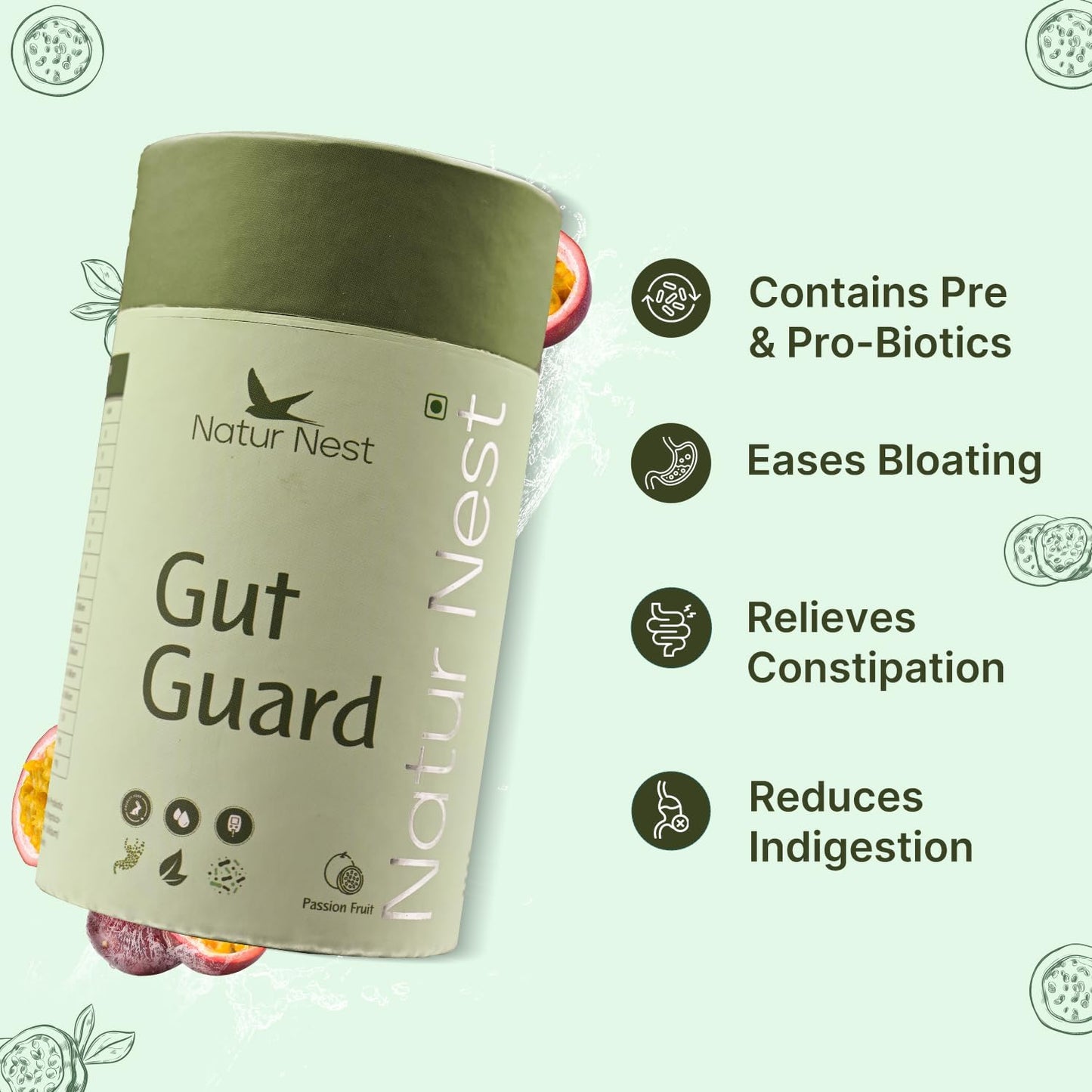 Vegan Probiotic Gut Guard Supplement for Long-Term Gut Health - 15 Sachets
