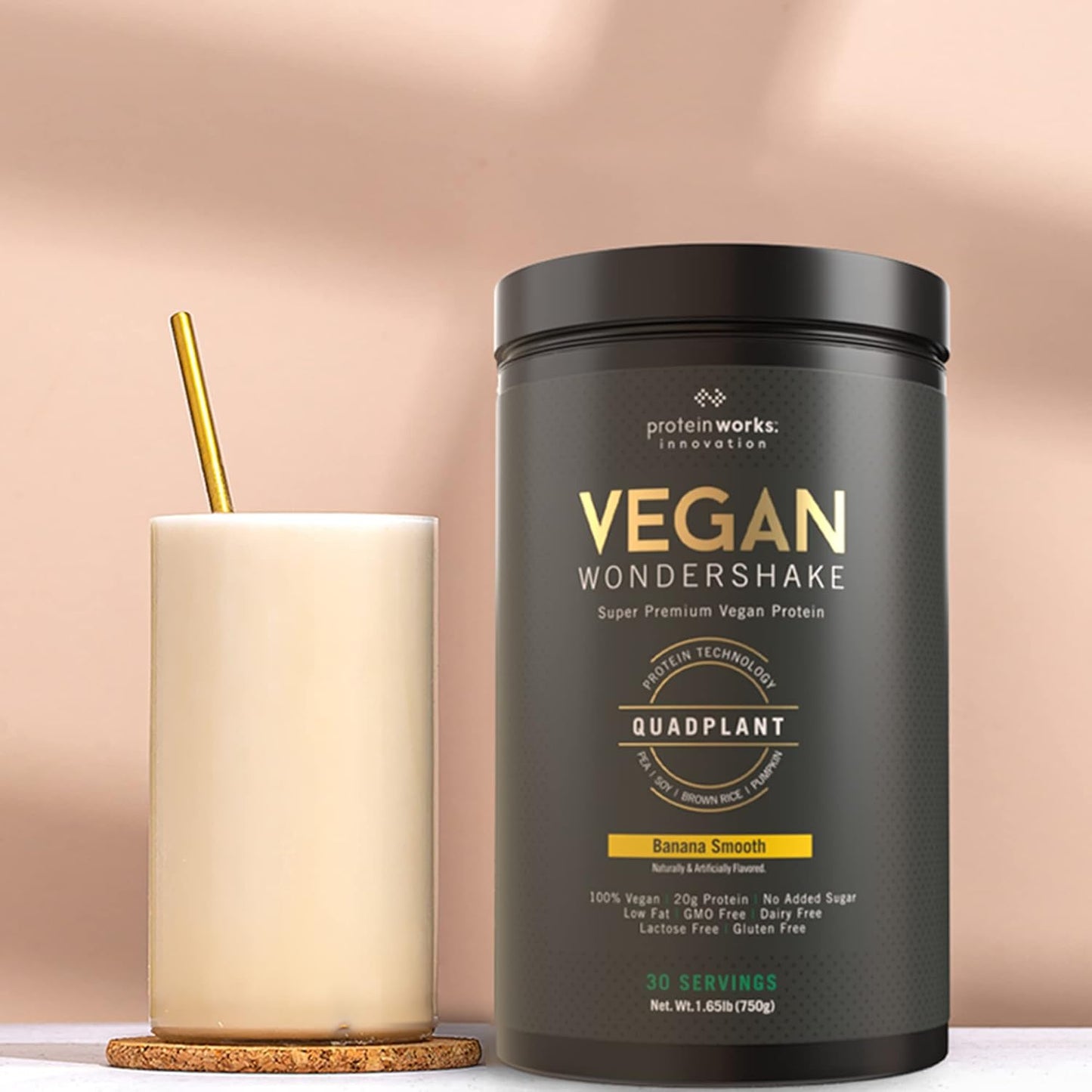 Vegan Wondershake Protein Shake - Cookies 'n' Cream Flavor | Super Smooth, Amazing Taste | 30 Servings by The Protein Works