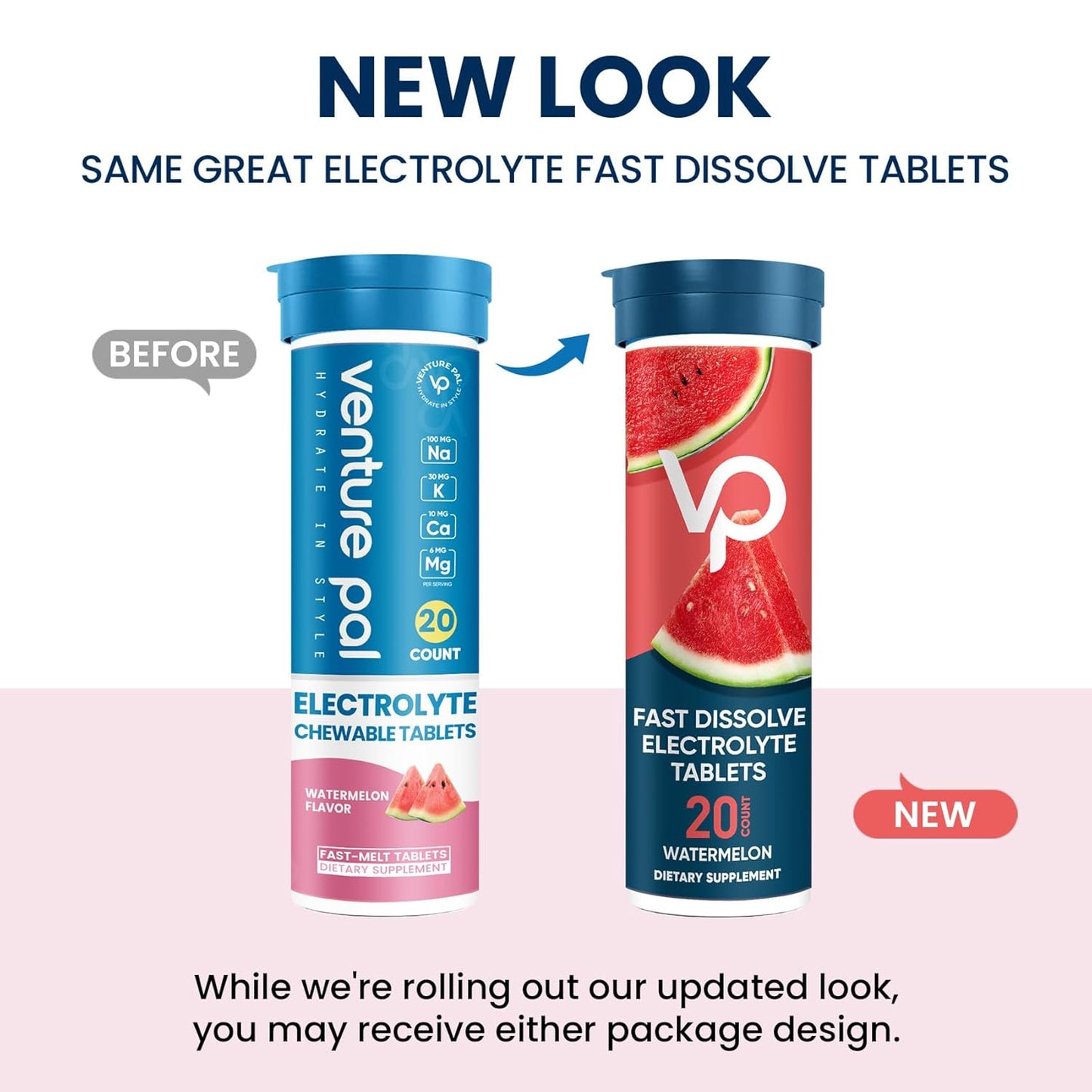 Venture Pal Electrolyte Chewable Tablets Variety Pack - Fast-Dissolve Salt Tabs for Rapid Hydration, Outdoor Activities, Sports - Keto & Vegan Friendly - 80 Count (4 Pack)