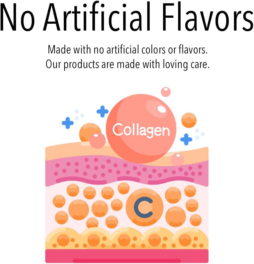 VITA GLOBE Collagen Gummies 200mg - Type I II III V & X, Vitamin for Healthy Skin Hair Nails, Beauty Support, Bone & Joint, 60 Count