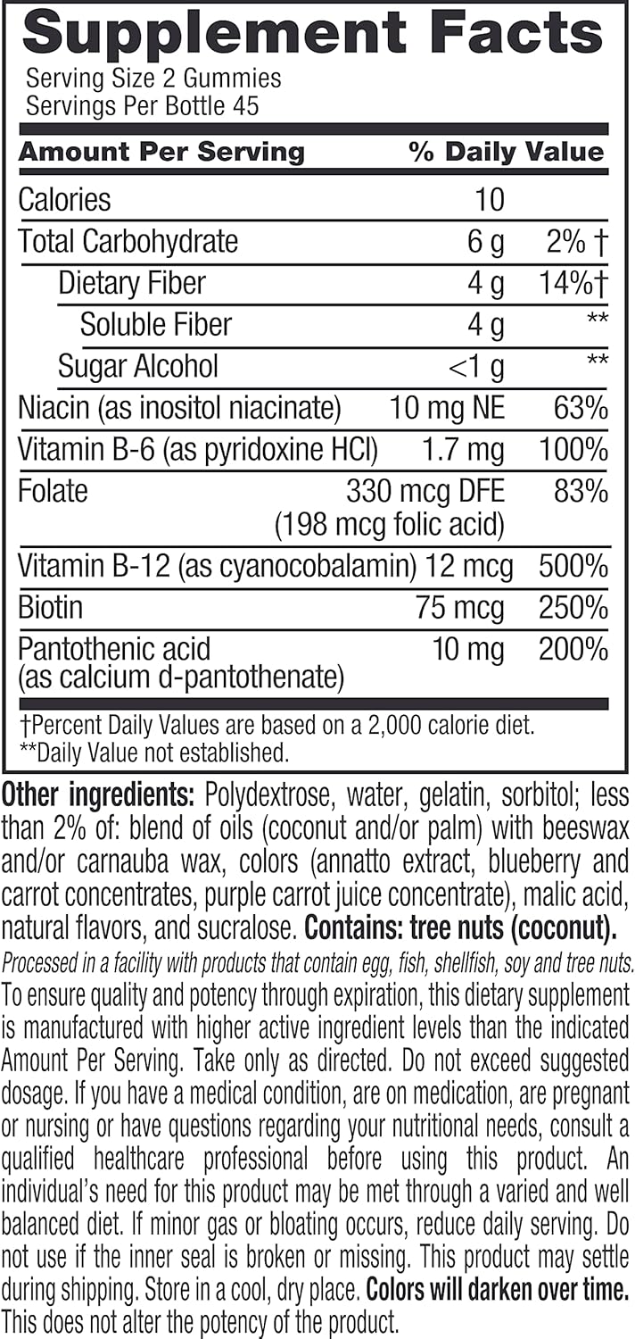 Vitafusion Fiber Well Fit Gummies - 5 Pack (90 Gummies) - High Fiber Supplement for Digestive Health and Weight Management