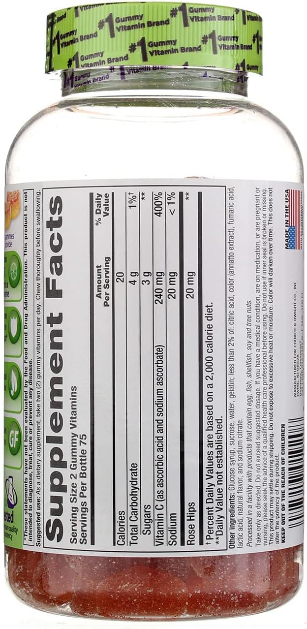 Vitafusion Power C Gummy Vitamins - Adult Formula (150 Count)