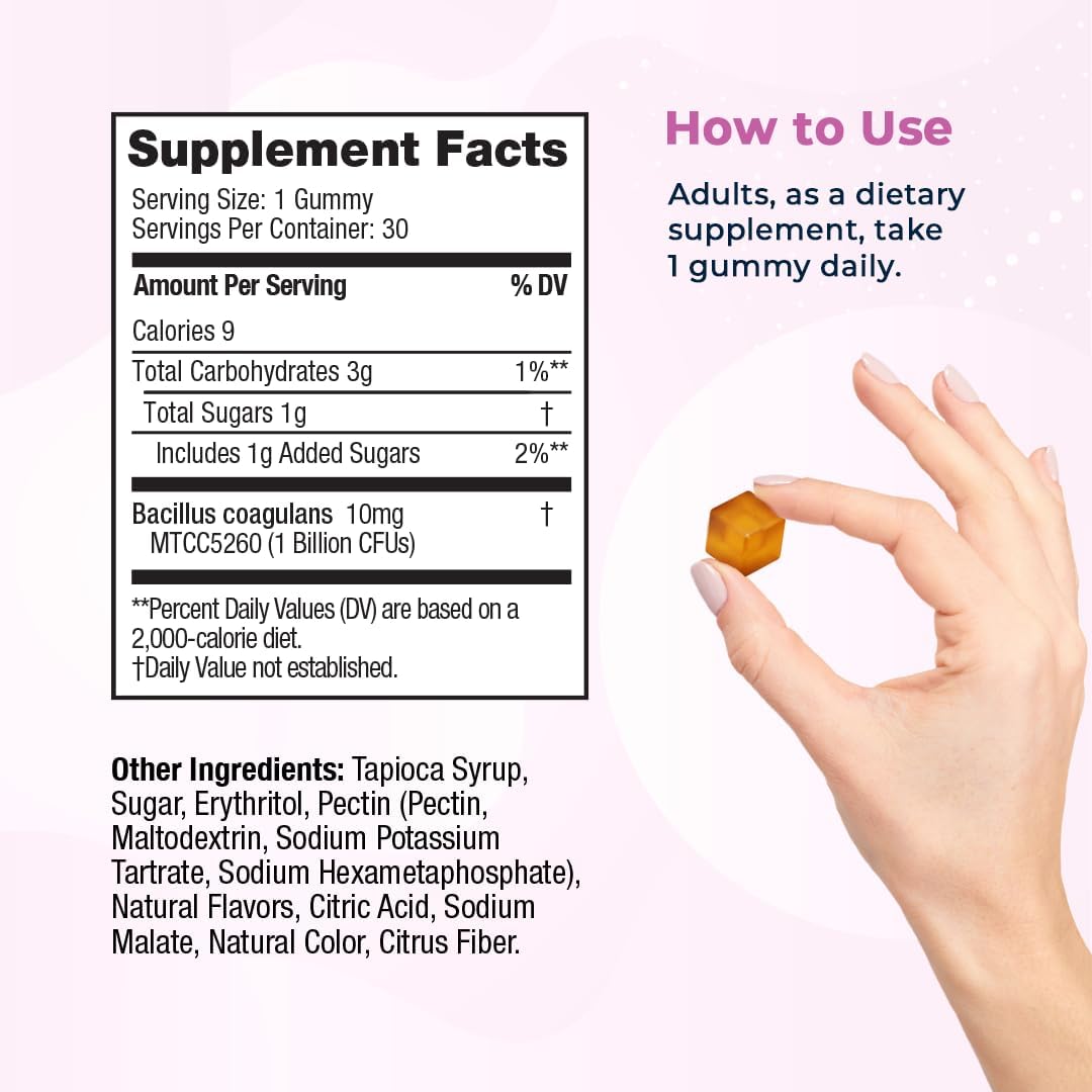 VitaMedica Balance Bites Probiotic Gummies - Digestive & Immune Support - 1 Billion CFU, 60 Gummies (2 Pack)