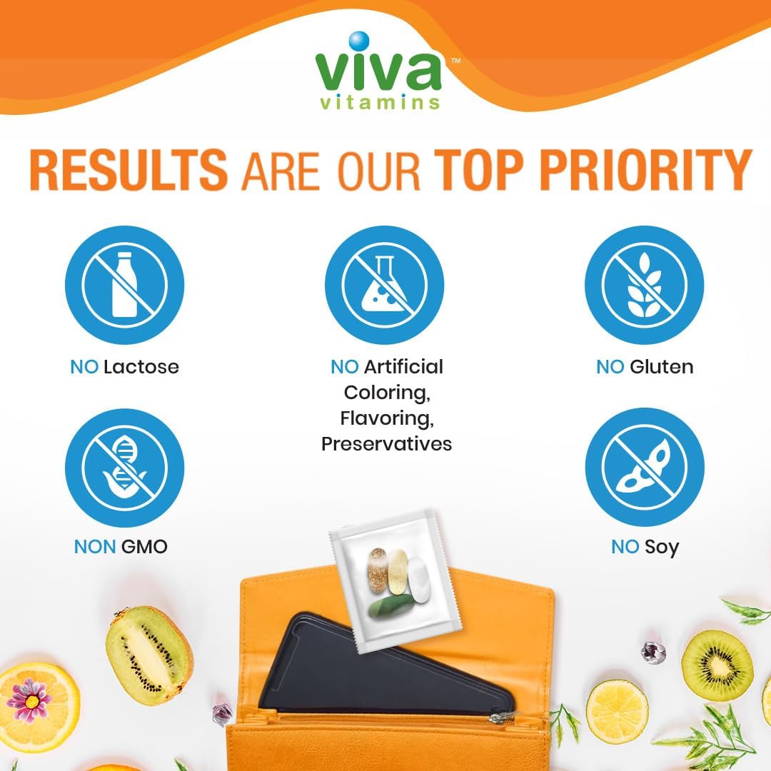 Viva Vitamins CSP Packs: Immunity Boosting Multivitamin & Mineral Supplements for Men & Women - 30 Packs