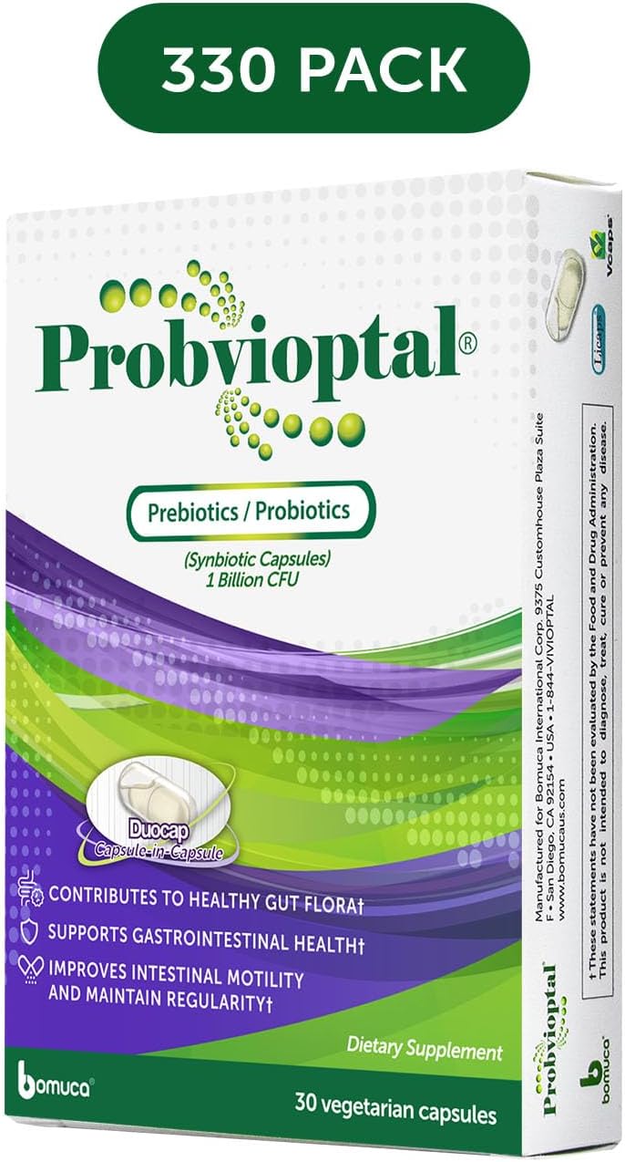 Vivioptal Probiotic and Prebiotic Capsules, 30 Count, 1 Billion CFU, Gluten Free