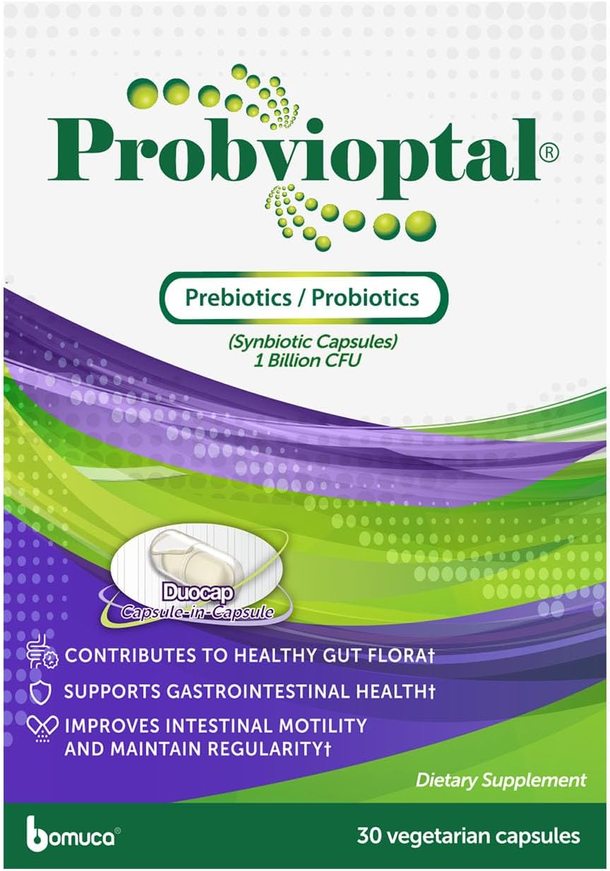 Vivioptal Probiotic and Prebiotic Capsules, 30 Count, 1 Billion CFU, Gluten Free