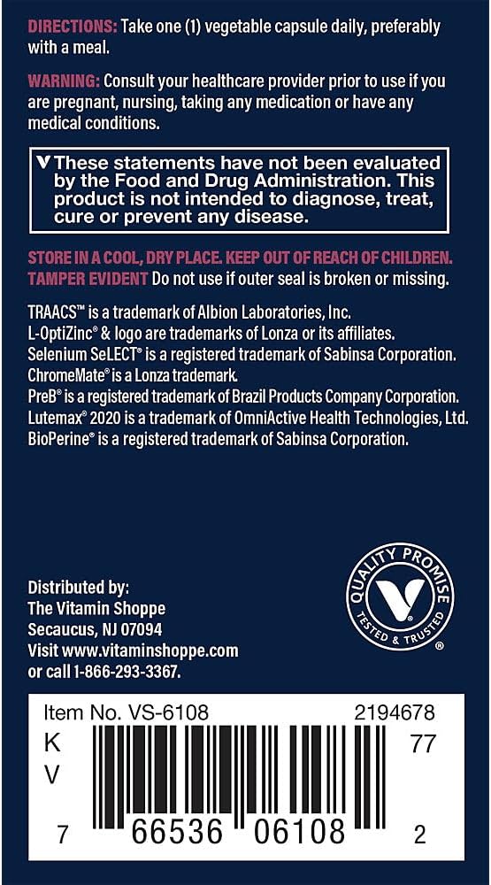 Vthrive Women's 50+ Multivitamin - Supports Stress Relief & Healthy Aging - 60 Vegetarian Capsules