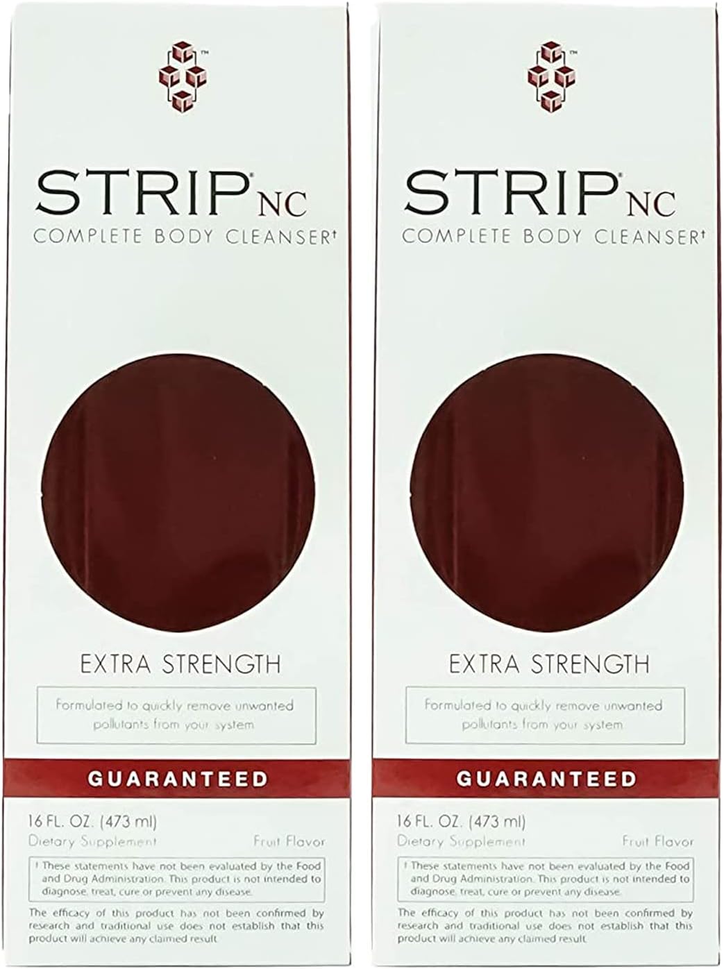 Wellgenix Strip NC Herbal Cleanse Detox Drink - Extra Strength Body Cleanser Liquid - Fast Acting & Deep System Cleanser - Fruit Punch 16oz x 2
