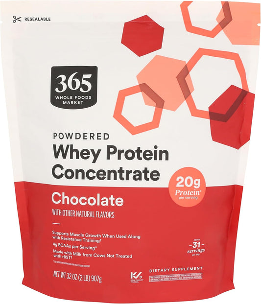 Whole Foods Market 365 Chocolate Whey Concentrate Protein Powder - 32 OZ