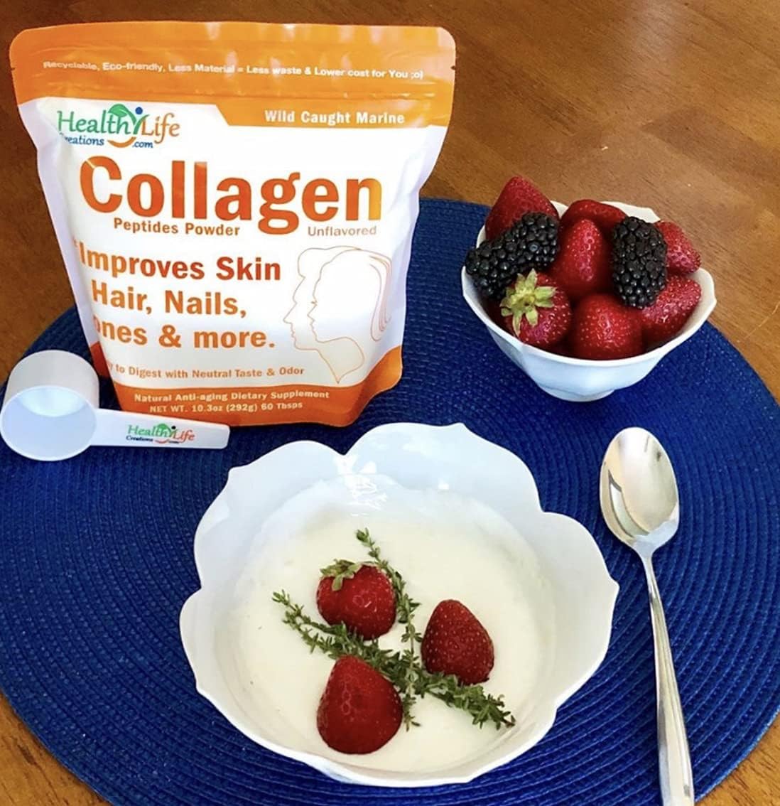 Wild Caught Marine Collagen Peptides Powder - 10.3 oz, Unflavored, Quick Dissolving - Anti-Aging, Gut & Joint Health - Sugar Free, Gluten Free, Non-GMO
