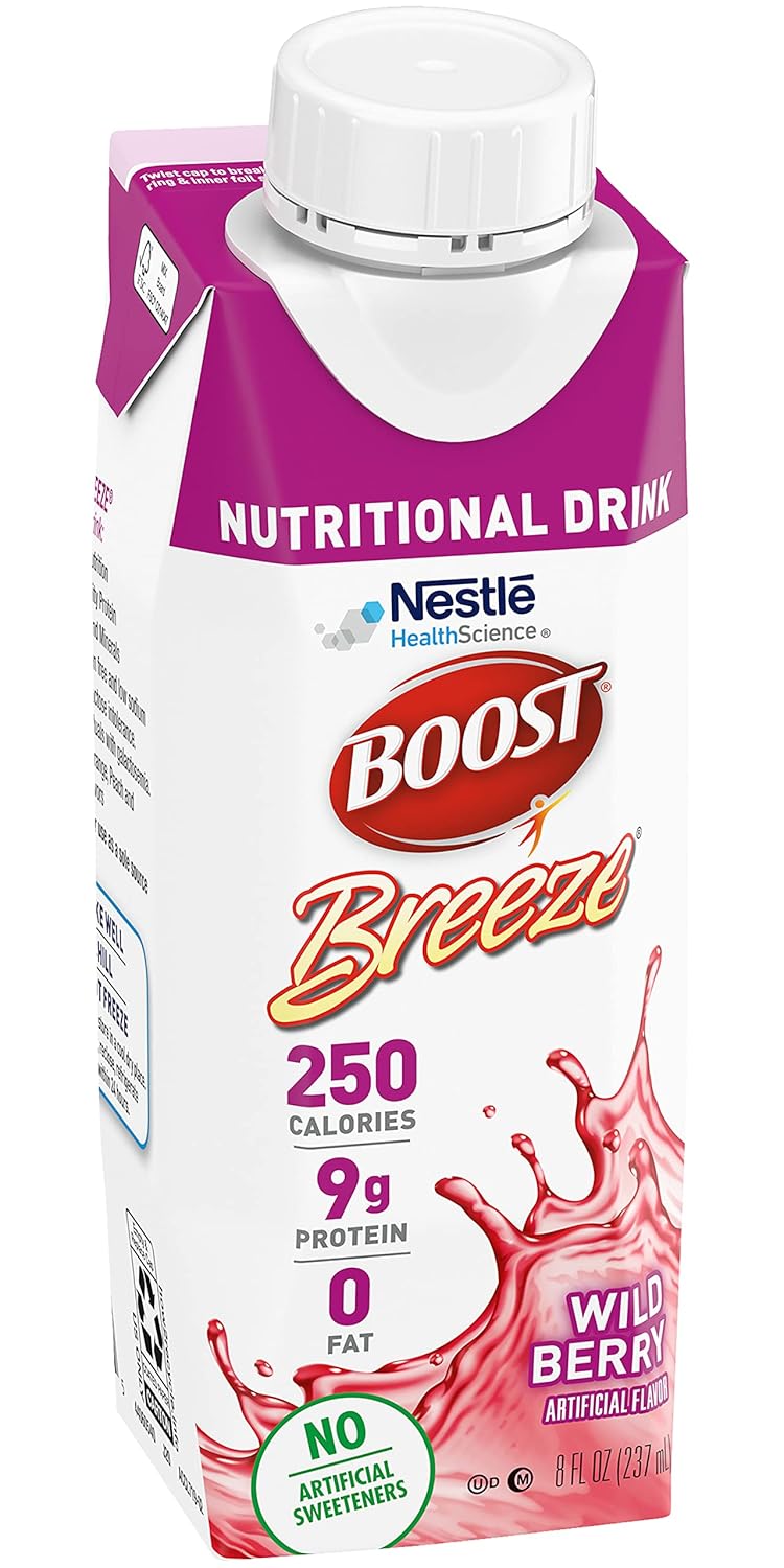 Wildberry Boost Breeze Nutritional Drink 8 Fl Oz - Pack of 3