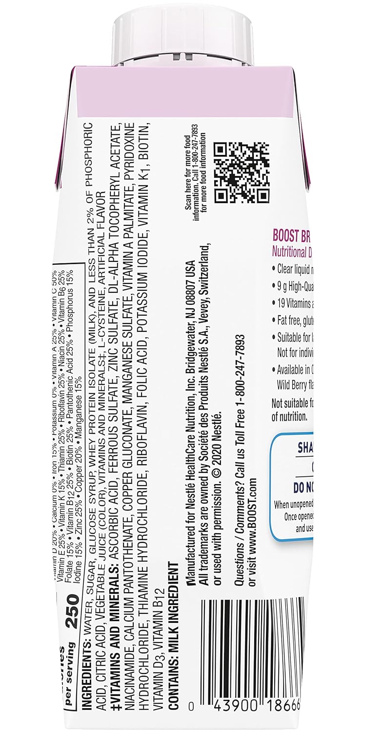 Wildberry Boost Breeze Nutritional Drink 8 Fl Oz - Pack of 3