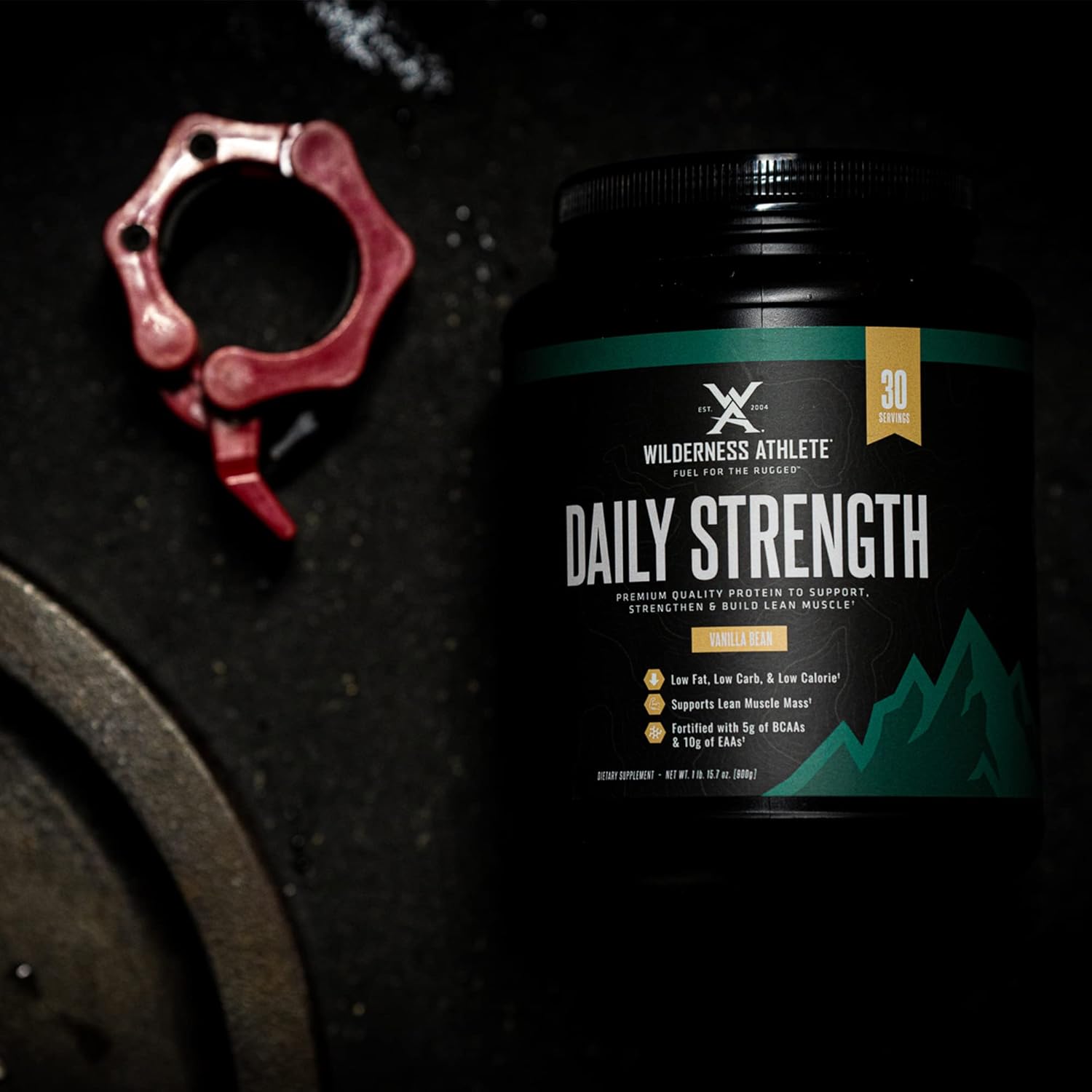 Wilderness Athlete Daily Strength Premium Protein Powder - Vanilla Bean Flavor - Whey Protein Isolate for Lean Muscle - Ideal Protein Powder for Men and Women