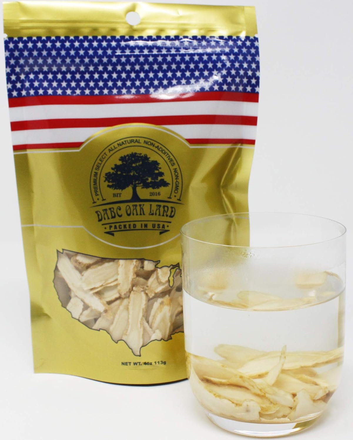 Wisconsin American Ginseng Branch Tea Bags - Small 4oz/Bag*2 - DABC Oak Land Dol Ginseng Branch Tea