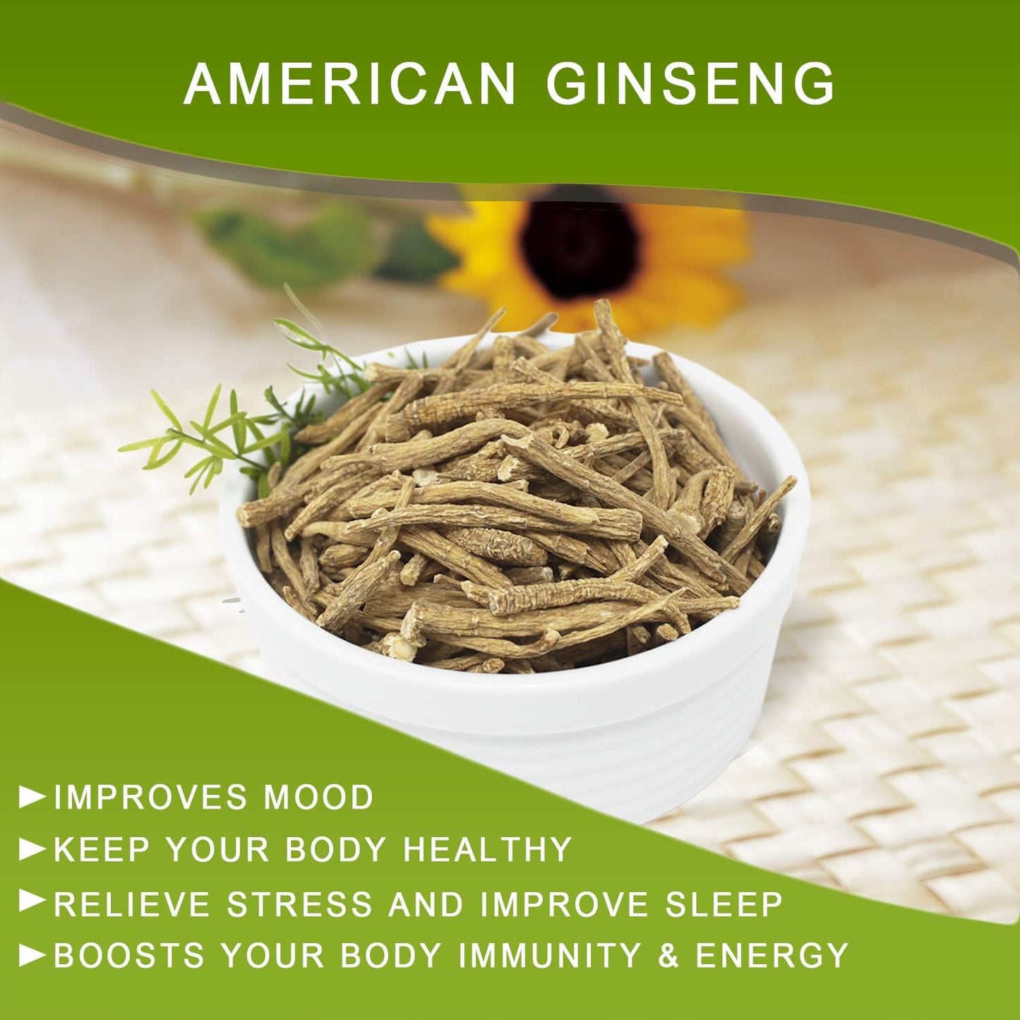 Wisconsin American Ginseng Roots Tea 4oz - Hand-Selected A Grade Cultivated Roots from DABC OAK LAND