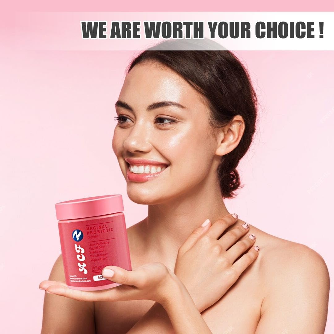 Woman's Vaginal Probiotic Capsules for PH Balance & Health - 60 Vegan Capsules to Promote Vaginal Odor and Wellness