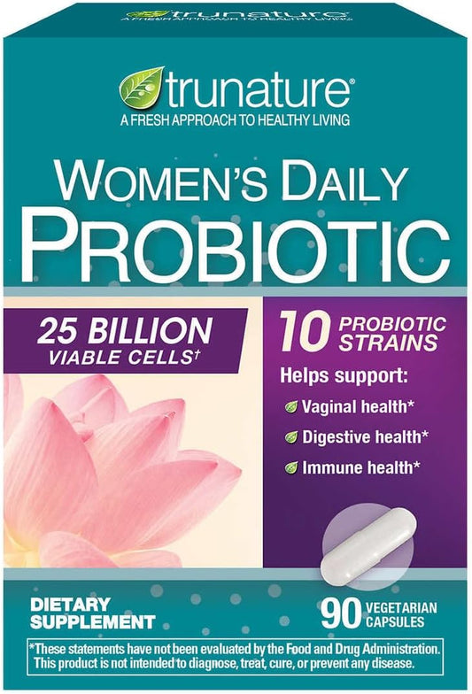 Women's Daily Probiotic for Vaginal, Digestive, and Immune Health - 90 Vegetarian Capsules