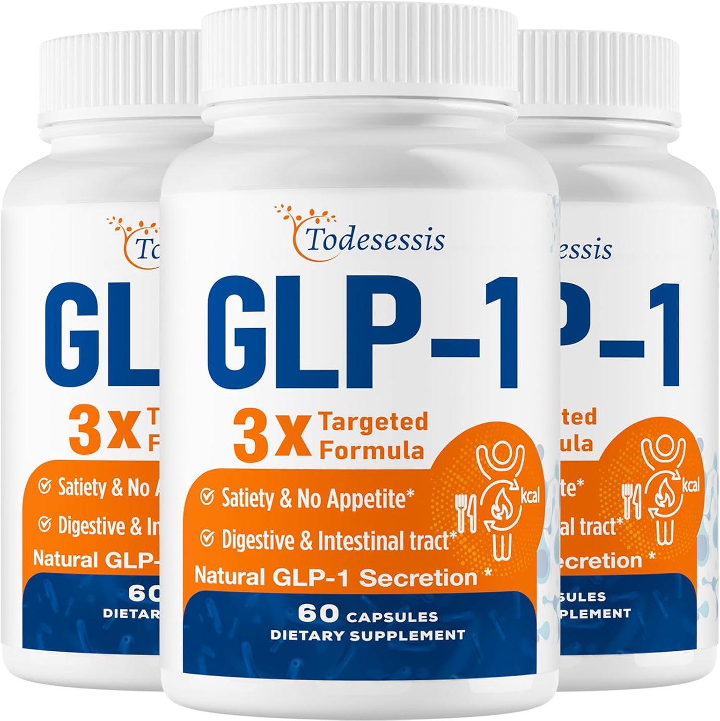 Women's GLP-1 Supplement with Akkermansia Probiotic, Berberine HCI & Chicory Inulin - 3 Packs
