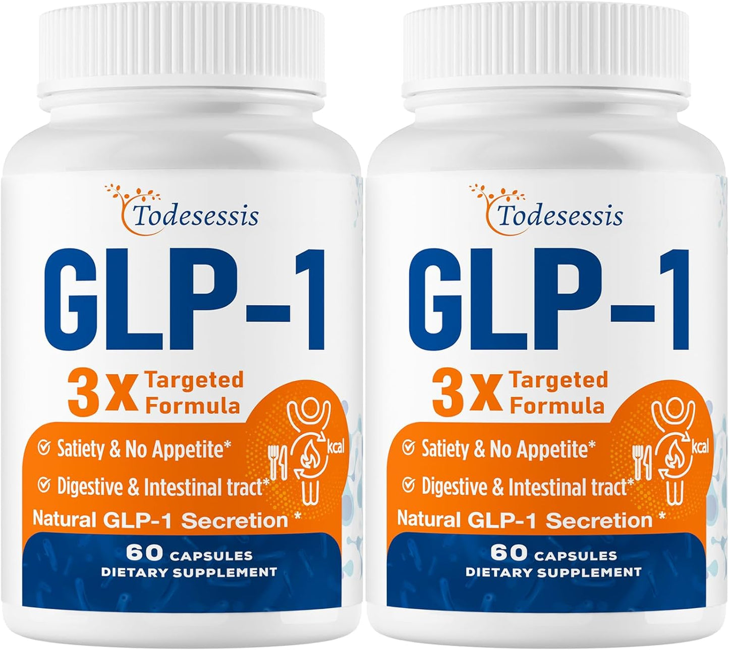 Women's GLP-1 Supplement with Akkermansia Probiotic & Berberine HCI - Metabolism & Gut Health Support - Vegan - 2 Packs