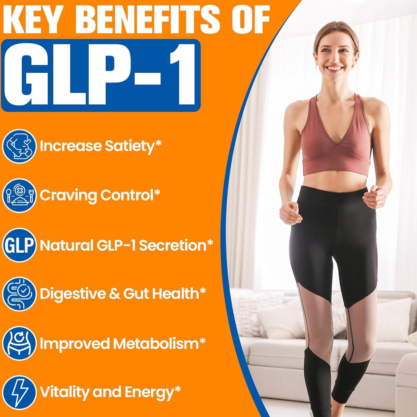 Women's GLP-1 Supplement with Akkermansia Probiotic & Berberine HCI - Metabolism & Gut Health Support - Vegan - 2 Packs