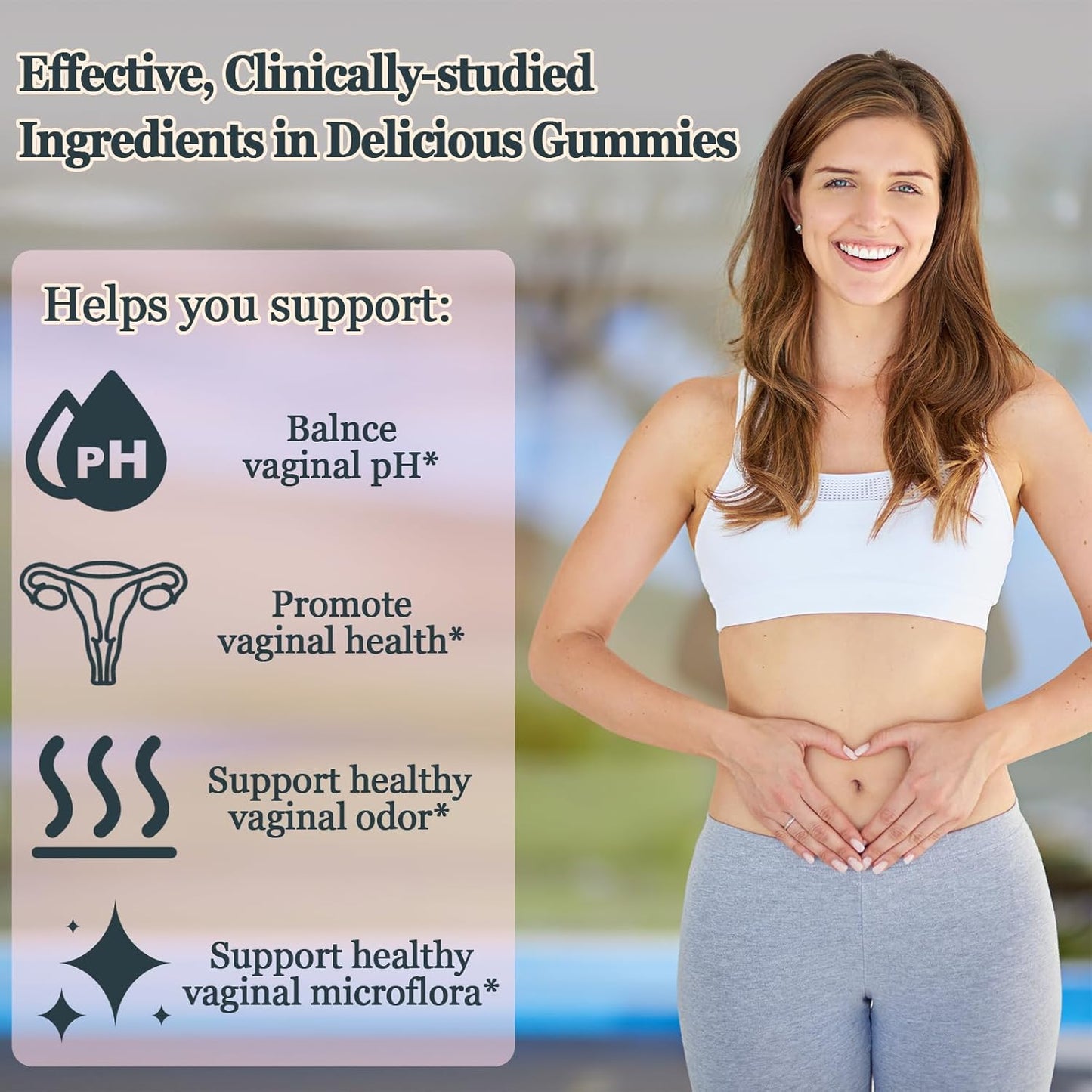 Women's Health & Wellness Gummies - Vegan Feminine Balance Support with Hawaiian Pineapple Flavor - 60 Gummies