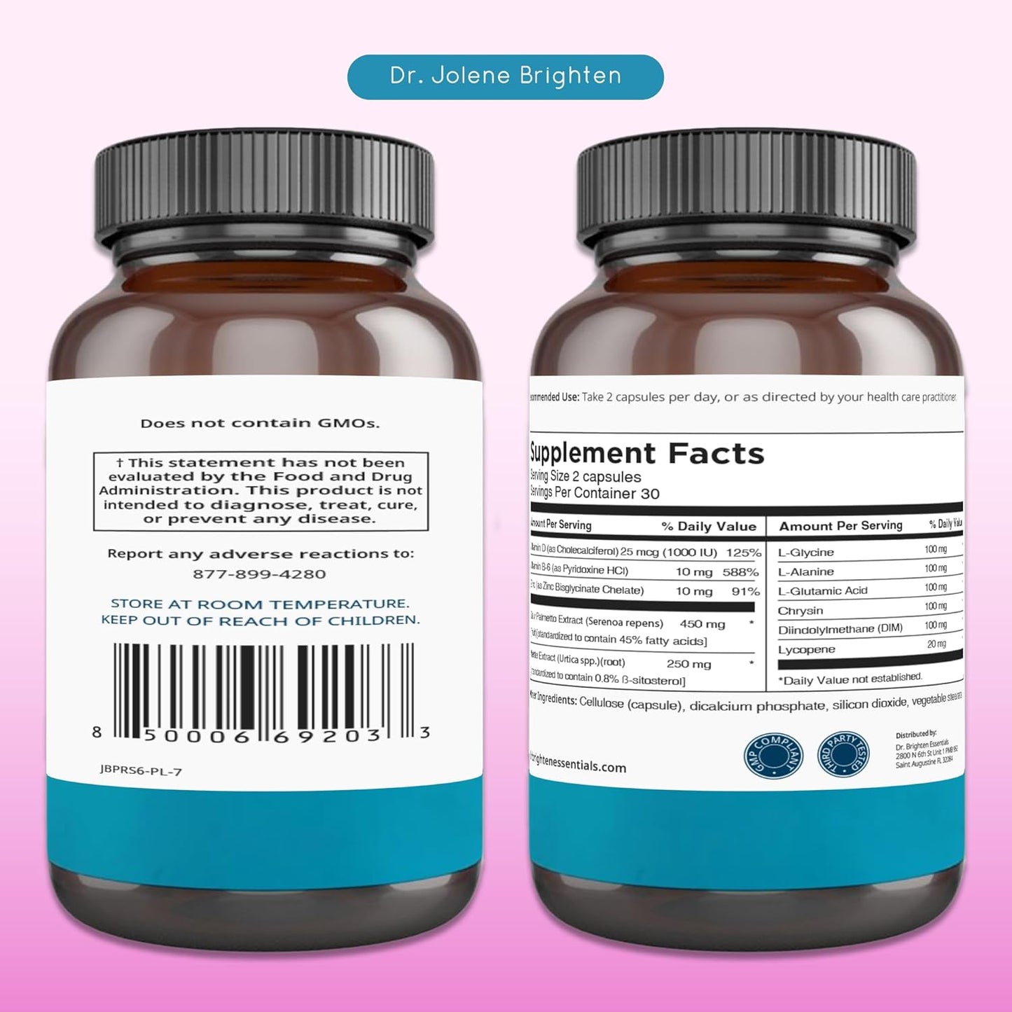 Women's Hormone Balance Kit with Adrenal Support and Saw Palmetto for PCOS by Dr. Brighten